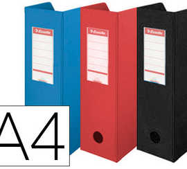 bo-te-archives-pvc-esselte-pliable-dos-100mm-document-a4-coloris-bleu-noir-rouge
