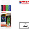 MARQUEUR EDDING CRAIE LIQUIDE E4095 FENÊTRE ARDOISE VERRE POINTE OGIVE 2/3MM ASSORTIS POCHETTE 4 UNITAS MARQUEUR EDDING CRAIE LIQUIDE E4095 FENÊTRE ARDOISE VERRE POINTE OGIVE 2/3MM ASSORTIS POCHETTE 4 UNITAS