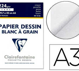 papier-dessin-clairefontaine-g-rain-lager-prononca-sans-acide-blancheur-naturelle-224g-a3-pochette-10f