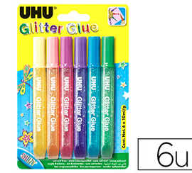 colle-pailletae-uhu-shiny-glit-ter-glue-coloris-assortis-fluos-blister-6-tubes