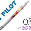 STYLO-BILLE PILOT G2 7 MIKA ÉDITION LIMITÉE GLACE ÉCRITURE MOYENNE ENCRE GEL RÉTRACTABLE CORPS TRANSLUCIDE VIOLET