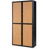 ARMOIRE PAPERFLOW EASYOFFICE 4 TABLETTES CHARGE 75KG STRUCTURE NOIRE RIDEAUX 204X110X41,5CM COLORIS NOIR/HÊTRE ARMOIRE PAPERFLOW EASYOFFICE 4 TABLETTES CHARGE 75KG STRUCTURE NOIRE RIDEAUX 204X110X41,5CM COLORIS NOIR/HÊTRE