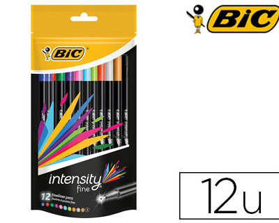 stylo-feutre-bic-intensity-fineliner-pointe-bagu-e-0-4mm-capuchon-refermable-12-unit-s