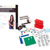 KIT PLANNING BI-OFFICE TABLEAU BLANC 5 FEUILLES MAGNATIQUES 3 RUBANS MAGNATIQUES 5MM 10 AIMANTS 15MM 305X215X15CM