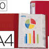 PROTÈGE-DOCUMENTS LIDERPAPEL P OLYPROPYLÈNE PRÉSENTATION 40 POCHETTES FIXES A4 210X297MM COLORIS OPAQUE ROUGE PROTÈGE-DOCUMENTS LIDERPAPEL P OLYPROPYLÈNE PRÉSENTATION 40 POCHETTES FIXES A4 210X297MM COLORIS OPAQUE ROUGE