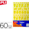 GOMMETTE APLI AGIPA PERMANENTE GÉOMÉTRIQUE ANIMAUX COLORIS ASSORTIS BLEU JAUNE ROSE ROUGE VERT 360 UNITÉS GOMMETTE APLI AGIPA PERMANENTE GÉOMÉTRIQUE ANIMAUX COLORIS ASSORTIS BLEU JAUNE ROSE ROUGE VERT 360 UNITÉS