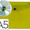 POCHETTE ENVELOPPE LIDERPAPEL POLYPROPYLENE 180 MICRONS A5 210X148MM 50F FERMETURE BOUTON RASISTANT TRANSPARENT JAUNE POCHETTE ENVELOPPE LIDERPAPEL POLYPROPYLENE 180 MICRONS A5 210X148MM 50F FERMETURE BOUTON RASISTANT TRANSPARENT JAUNE