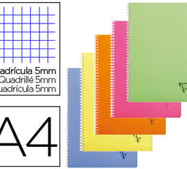 cahier-clairefontaine-linicolo-r-reliure-intagrale-assortiment-fresh-a4-21x29-7cm-100-pages-90g-5x5mm