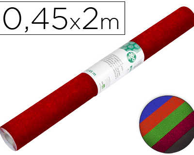 papier-auto-adh-sif-liderpapel-0-45x2m-200-microns-finition-daim-assortiment-bleu-grenat-noir-rouge-vert