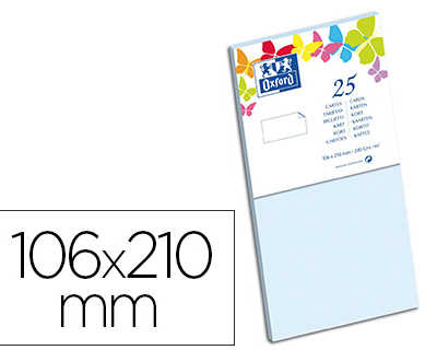 carte-oxford-v-lin-106x210mm-240g-coloris-bleu-ciel-tui-25-unit-s
