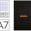 BLOC BUREAU RHODIA A7 PAPIER V ALIN SURFIN COUVERTURE ENDUITE ENVELOPPANTE 74X105MM 80F DATACHABLES 80G 5X5MM NOIR BLOC BUREAU RHODIA A7 PAPIER V ALIN SURFIN COUVERTURE ENDUITE ENVELOPPANTE 74X105MM 80F DATACHABLES 80G 5X5MM NOIR