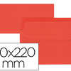 ENVELOPPE GOMMÉE LIDERPAPEL PA PIER OFFSET DL 110X220MM 80G/M2 COLORIS ROUGE POCHETTE 9U PATTE RABAT DROITE