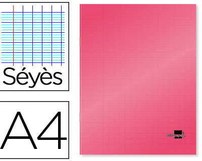 cahier-piqua-liderpapel-couver-ture-plastique-souple-a4-21x29-7cm-96-pages-sayes-coloris-rouge