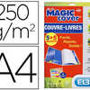 COUVRE-LIVRES ELBA MAGIC COVER PVC 9/100E 10 FEUILLES LISSE  INCOLORE