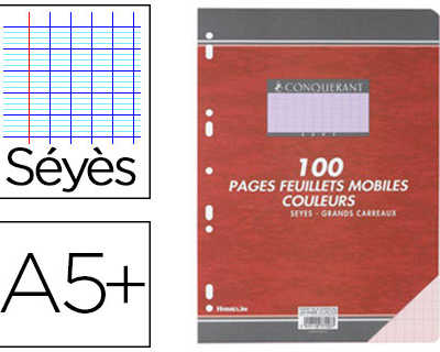 feuillet-mobile-conqu-rant-a5-170x220mm-100-pages-80g-s-y-s-perfor-coloris-rose