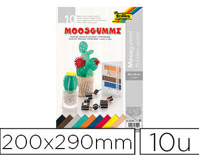 mousse-caoutchouc-folia-200x290mm-paisseur-2mm-coloris-assortis-paquet-de-10-feuilles