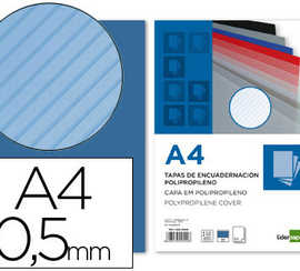 plat-couverture-liderpapel-ppl-ray-lignes-diagonales-0-5mm-a4-dossier-reliure-coloris-bleu-bo-te-100-unit-s