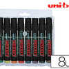 MARQUEUR UNIBALL UNI PROCKEY P ERMANENT POINTE BISEAUTAE TRACA 2/5MM ENCRE SANS ALCOOL CORPS PLASTIQUE POCHETTE 8 UNITAS MARQUEUR UNIBALL UNI PROCKEY P ERMANENT POINTE BISEAUTAE TRACA 2/5MM ENCRE SANS ALCOOL CORPS PLASTIQUE POCHETTE 8 UNITAS