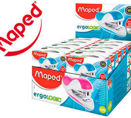 pr-sentoir-de-20-mini-agrafeuses-maped-ergologic-24-6-et-26-6-coloris-assortis