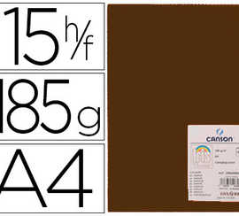 papier-cartonna-canson-iris-vi-valdi-a4-210x297mm-185g-spacial-art-travaux-manuels-coloris-chocolat-pochette-15f