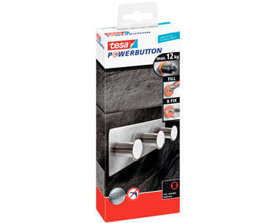 crochet-tesa-powerbutton-classic-simple-carr-acier-inoxydable-r-sistance-temp-rature-supporte-6kg