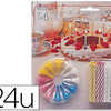 BOUGIE ANNIVERSAIRE BLISTER 24 UNITAS 12 SUPPORTS BOUGIE ANNIVERSAIRE BLISTER 24 UNITAS 12 SUPPORTS