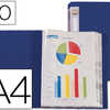 PROTÈGE-DOCUMENTS LIDERPAPEL P OLYPROPYLÈNE PRÉSENTATION 20 POCHETTES FIXES A4 210X297MM COLORIS OPAQUE BLEU PROTÈGE-DOCUMENTS LIDERPAPEL P OLYPROPYLÈNE PRÉSENTATION 20 POCHETTES FIXES A4 210X297MM COLORIS OPAQUE BLEU