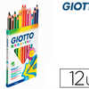 CRAYON COULEUR GIOTTO MEGA TRI FORME TRIANGULAIRE MINE LARGE 5.5MM COLORIS ASSORTIS ATUI 12 UNITAS