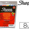 MARQUEUR SHARPIE PERMANENT POI NTE OGIVE FINE 0.9MM SECHE RAPIDEMENT COLORIS ASSORTIS POCHETTE 8 UNITAS MARQUEUR SHARPIE PERMANENT POI NTE OGIVE FINE 0.9MM SECHE RAPIDEMENT COLORIS ASSORTIS POCHETTE 8 UNITAS