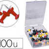 PUNAISE Q-CONNECT APINGLE MAMO COLORIS ROUGE BOÎTE 100 UNITAS PUNAISE Q-CONNECT APINGLE MAMO COLORIS ROUGE BOÎTE 100 UNITAS