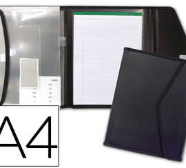 porte-documents-beautone-polypropyl-ne-5-pochettes-bloc-notes-fermeture-velcro-a4-210x297mm-coloris-noir