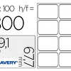 ATIQUETTE ADHASIVE AVERY LASER ACOLOGIQUE ENVELOPPES GRAND FORMAT 99.1X67.7MM BOÎTE 800 UNITAS ATIQUETTE ADHASIVE AVERY LASER ACOLOGIQUE ENVELOPPES GRAND FORMAT 99.1X67.7MM BOÎTE 800 UNITAS