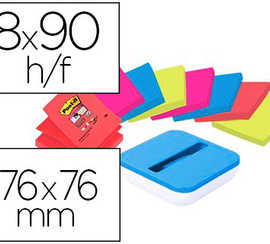 d-vidoir-box-z-notes-post-it-b-leu-et-8-blocs-z-notes-super-sticky-76x76mm-coloris-bangkok-et-bora-bora