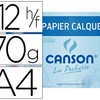 PAPIER CALQUE CANSON CRAYON EN CRE DESSIN INDUSTRIEL 70/75G A4 297X210MM POCHETTE 12F