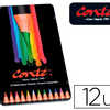 CRAYON COULEUR CONTA AQUARELLA BLE CORPS NOIR PINCEAU INCLUS COULEURS ASSORTIES BOÎTE MATAL 12 UNITAS CRAYON COULEUR CONTA AQUARELLA BLE CORPS NOIR PINCEAU INCLUS COULEURS ASSORTIES BOÎTE MATAL 12 UNITAS