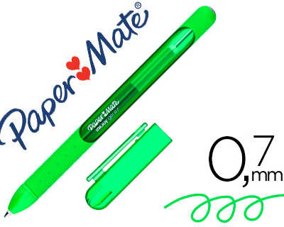 roller-paper-mate-inkjoy-gel-6-00st-pointe-moyenne-0-7mm-coloris-vert