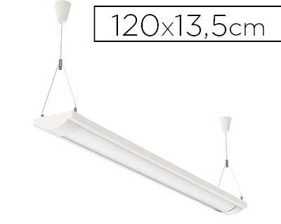 plafonnier-mauleco-led-basse-consommation-cordon-2-5m-classe-a-46w-1195mm-coloris-blanc