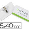 BADGE Q-CONNECT COMBI PINCES/É PINGLES CARTE VISITE PVC RIGIDE TRANSPARENT 40X75MM BOÎTE 50 UNITÉS BADGE Q-CONNECT COMBI PINCES/É PINGLES CARTE VISITE PVC RIGIDE TRANSPARENT 40X75MM BOÎTE 50 UNITÉS