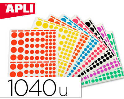 gommette-gaomatrique-apli-agip-a-ronde-coloris-assortis-pochette-10f-1040-unitas