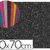 PLAQUE MOUSSE LIDERPAPEL PAILLETÉE 50X70CM 60G/M2 ÉPAISSEUR 2MM UNICOLORE NOIR PLAQUE MOUSSE LIDERPAPEL PAILLETÉE 50X70CM 60G/M2 ÉPAISSEUR 2MM UNICOLORE NOIR