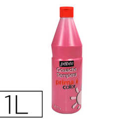 gouache-p-b-o-primacolor-liquide-inodore-onctueuse-application-facile-coloris-rose-vif-flacon-1000ml