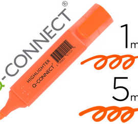 surligneur-q-connect-traca-2-5-mm-pointe-biseautae-couleurs-aclatantes-orange