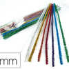 CHENILLE DIAMETRE 6MM COLORIS ASSORTIS SACHET 24 UNITAS