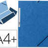 CHEMISE Q-CONNECT CARTE LUSTRA E 375G POUR DOCUMENTS A4 320X243MM 3 RABATS COLORIS BLEU CHEMISE Q-CONNECT CARTE LUSTRA E 375G POUR DOCUMENTS A4 320X243MM 3 RABATS COLORIS BLEU