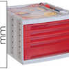 MODULE CLASSEMENT Q-CONNECT 5 TIROIRS 370X305X215MM COLORIS ROUGE TRANSPARENT MODULE CLASSEMENT Q-CONNECT 5 TIROIRS 370X305X215MM COLORIS ROUGE TRANSPARENT