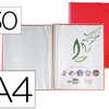 PROTÈGE-DOCUMENTS LIDERPAPEL P OLYPROPYLÈNE COUVERTURE RIGIDE SPIRALE 30 POCHETTES FIXES A4 210X297MM COLORIS ROUGE PROTÈGE-DOCUMENTS LIDERPAPEL P OLYPROPYLÈNE COUVERTURE RIGIDE SPIRALE 30 POCHETTES FIXES A4 210X297MM COLORIS ROUGE