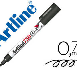 marqueur-artline-750-permanent-textile-pointe-fine-conique-0-7mm-corps-matal-couleur-noir