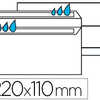 ENVELOPPE ACONOMIQUE DL 110X22 0MM 80G AUTOCOLLANTE FENÊTRE 45X100MM COLORIS BLANC BOÎTE 500 UNITAS