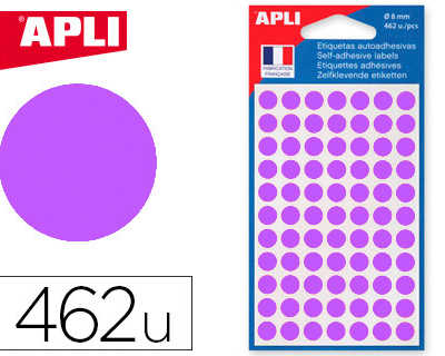 pastille-adhasive-apli-agipa-d-iametre-8mm-permanente-coloris-violet-pochette-462-unitas