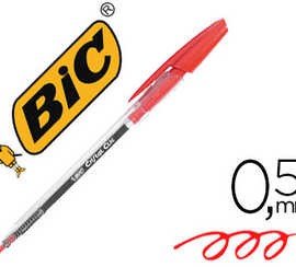 stylo-bille-bic-cristal-clic-a-criture-moyenne-0-5mm-encre-classique-ratractable-embase-striae-bouton-pressoir-rouge